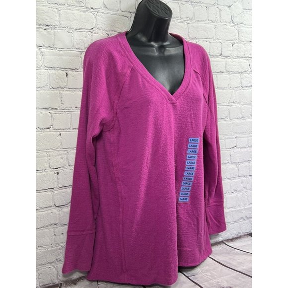 Wildfox Haley Brushed Long‎ Sleeve Knit Top Women’s Size Large NWT New - Picture 5 of 8